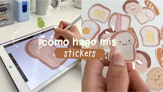 Making my own stationery: how I make my stickers 🍞