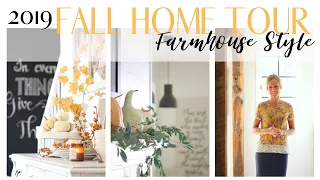 Fall Home Tour 2019 ~ Farmhouse Style Home Tour ~ Neutral Fall Decor ~ Fall Cottage Home Tour