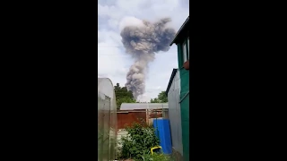 Момент взрыва на заводе Кристалл в Дзержинске. 01.06.2019