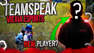 Новый игрок команды!? Teamspeak VIEXIA Esports / Teamspeak Pubg Mobile