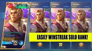 LET'S MAKE WINSTREAK USING THIS BUILD! FREDRINN BEST BUILD AND EMBLEM 2023 | Fredrinn Mobile Legends