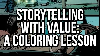 Photoshop comic coloring tutorial: Storytelling with value (a bit more advanced than usual!)