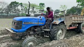 Tractor Power Test | Sonalika Di-35 Rx | Eicher | Tractor Fully loaded trolley | Tractor Stunt