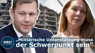 CDU-ABGEORDNETE IN KIEW: "Man steht fassungslos vor diesen Zerstörungen" | UKRAINE-KRIEG