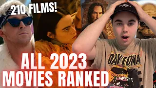 All 210 2023 Movies I Saw Ranked! TIER LIST