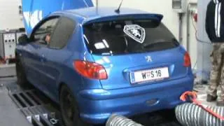 Peugeot 206 GTi Leistungsprüfstand