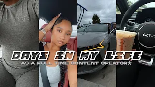 realistic days in my life as a full time content creator | bts of creating content + Q&A