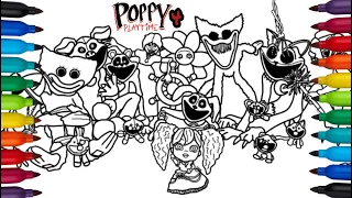 Poppy Playtime Chapter 4 Coloring Pages  | How to Color All New Bosses and Monsters #11