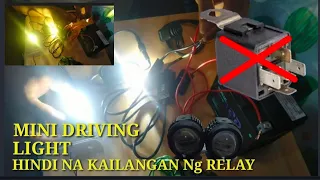 PAANO MAGKABIT NG MINI DRIVING LIGHT || HINDI NA KAILANGAN NG RELAY CLICK 125i