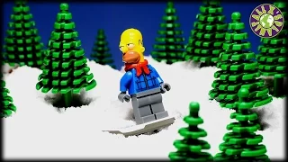 Lego Simpsons and Batman Christmas. How Homer tried to steal Christmas donuts from Santa Workshop.