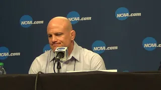 Coach Cael Sanderson (Penn State) after team won the 2022 NCAAs.