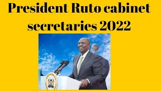Cabinet secretaries 2022