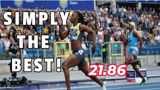 SHERICKA JACKSON POWERED TO VICTORY & DESTROYED GABBY THOMAS OVER WOMEN 200M |MONACO 2023