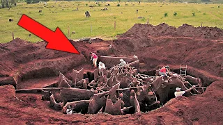 In China fand man einen riesigen Trichter mit einem Urwald im Inneren