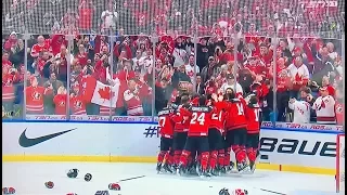 WJC - Team Canada vs Sweden-  puck drop, goals, countdown and celebrations - January 5, 2018