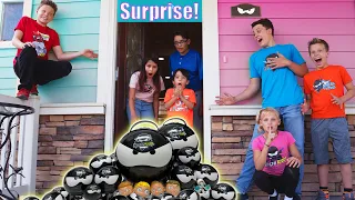 Surprising Ninja Kidz Fans at their House!