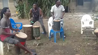 Diarralakalou group from west Africa in Ivoiry Coast abidjan.