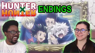 HUNTER X HUNTER (2011) ALL ENDINGS (1-6) REACTION | Anime ED Reaction