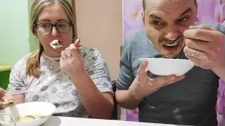 Мукбанг 💥 Сырный 🍲. Мимоза с горьким луком🤮