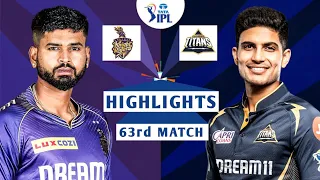 KKR vs GT 63rd Match IPL 2024 Highlights | IPL Highlights 2024 | Cricket ipl 2024 highlights today