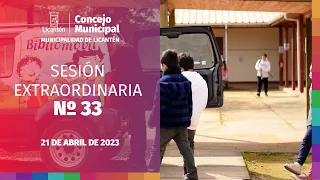 Concejo Municipal de Licantén Sesión Extraordinaria N° 33