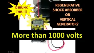Regenerative Shock Absorber or Vertical Generator??? | Proof of concept test