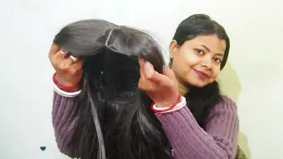 new full hair wig ko आसानी से कैसे लगाए | कौन से तरीका से लगाए | नकली बाल कैसे लगाए | wig कैसे लगाए