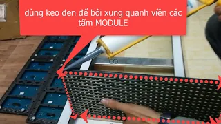 Hướng dẫn thi công biển LED ma trận ngòai trời sử dụng khung nhôm - LED MINH KHANG