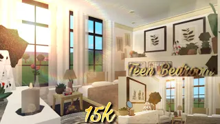 Bloxburg Teen Bedroom Speedbuild, junique