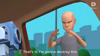 Classic Caillou destroys an ice cream truck S1 E30