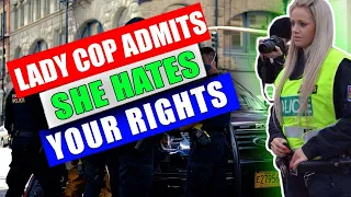 Aggressive Lady Cop Owned By Auditor!!! [WALK OF SHAME] Cop Admits She Hates Your Rights!