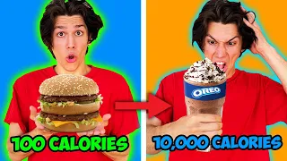 10k CRAZY CALORIE CHALLENGE vs My NEW ROOMMATE (Big Mistake) | NichLmao