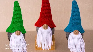 HOW to CROCHET CHRISTMAS GNOME - DIY Holiday Decoration from Naztazia
