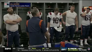 Patriots celebrate victory in the locker room after beat Cardinals Week 14