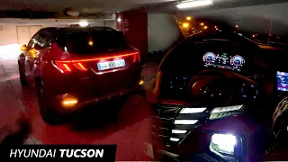 HYUNDAI TUCSON de nuit - Éclairage LED d'ambiance et conduite sur route