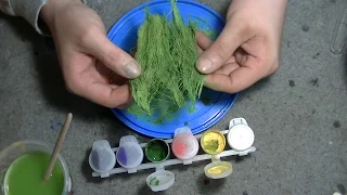 Изготовление травы 1/35 из сантехнического льна / Manufacturing of grass 1/35 from sanitary flax