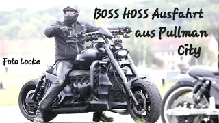 BOSS HOSS V8 Ausfahrt beim 18TH Boss Hoss Meeting (Treffen) in der Westernstadt Pullman City im Harz