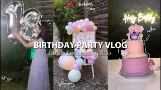 BIRTHDAY PARTY VLOG 🎂: juillet 2023, bal de fin d'année, préparatifs de la fête, unboxing cadeaux