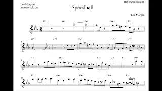 Lee Morgan's trumpet solo on 'Speedball' (Bb)