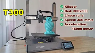 Comgrow T300 - a big Klipper based bed slinger with linear rails on all 3 axis