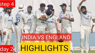 INDIA VS ENGLAND TEST SERIES STEP 4 DAY 2 HIGHLIGHTS😮
