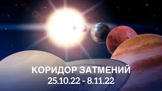 КОРИДОР ЗАТМЕНИЙ. СОЛНЕЧНОЕ ЗАТМЕНИЕ 25.10.2022