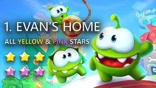 Cut the Rope Remastered Guide: Evans Home - Chapter 1 Yellow & Purple Stars