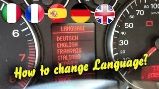 System Menu Languages | Zmiana Języka Audi A3 8p A4 b6 b7