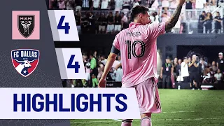 Messi's Masterclass: 2 Goals in Epic 4-4 Draw! Inter Miami vs Dallas 2023 Highlights