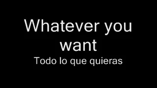 whatever you want- letra en español