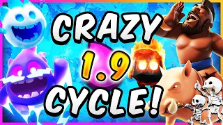 1.9 ELIXIR! CHEAPEST HOG CYCLE DECK in CLASH ROYALE!