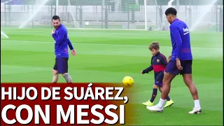 El hijo de Luis Suárez peloteando con Messi | Diario AS