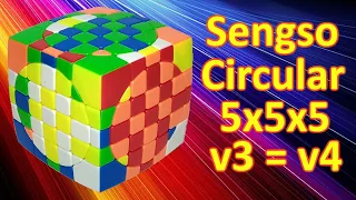 Как собрать Sengso Circular Cube 5x5x5 v3 v4 Crazy, Циркулярный куб 5х5х5 крейзи How to solve