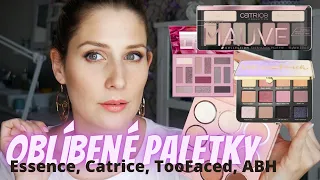 🤩MOJE OBLÍBENÉ PALETKY NA OČI | ESSENCE | CATRICE | LARENS COLOUR | ABH | PROFUSION | TOO FACED |